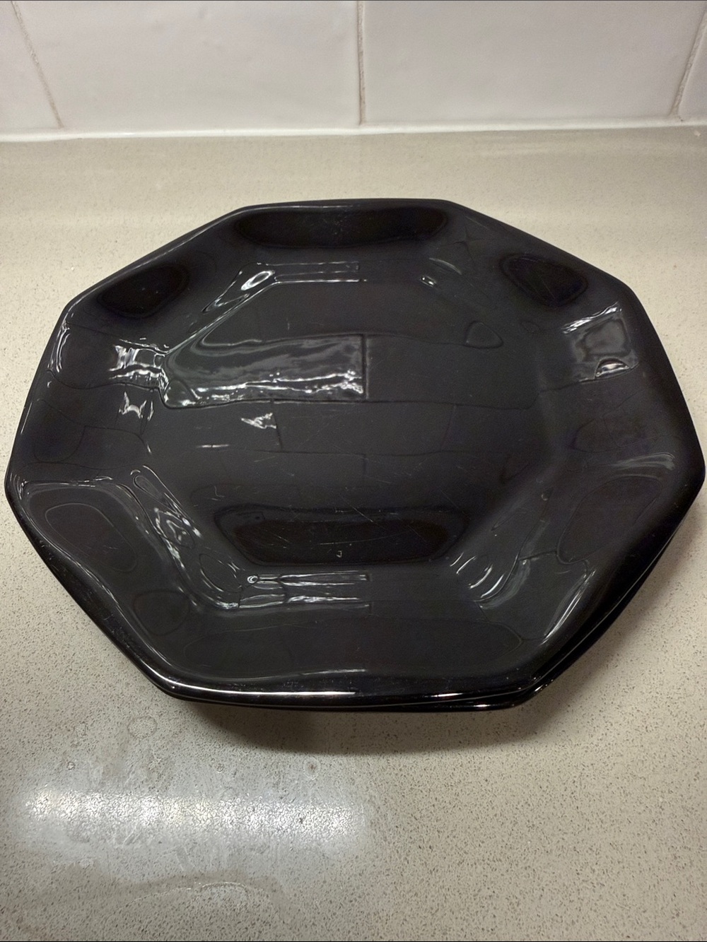 Arcoroc Octime Black Salad/Dessert Plates - set of 4